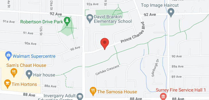 map of 9034 PRINCE CHARLES BOULEVARD